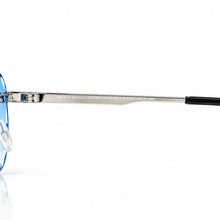 Nugget Glasses - Whitegold plated | Polished Diamond Cuts | Heavenly Blue