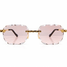 Nugget Glasses - Gold plated | Polished Diamond Cuts | Lavish Pink
