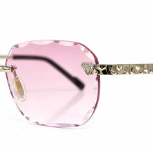 Nugget Glasses - Whitegold plated | Polished Diamond Cuts | Lavish Pink