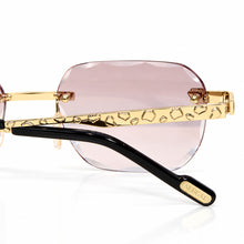 Nugget Glasses - Gold plated | Polished Diamond Cuts | Lavish Pink