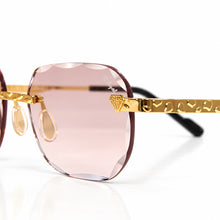 Nugget Glasses - Gold plated | Polished Diamond Cuts | Lavish Pink