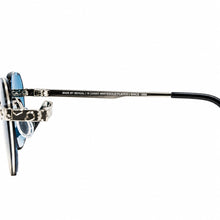 Nugget Glasses - Whitegold plated | Polished Diamond Cuts | Magical Blue