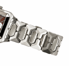 Sehgal Marbleous Watch - Ruby Brown - Whitegold Plated