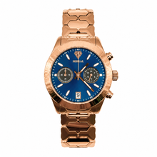 Sehgal Maharaja Watch - Gradient Blue - Rose Gold Plated