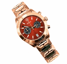Sehgal Maharaja Watch - Gradient Chocolate Brown - Rose Gold Plated