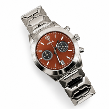Sehgal Maharaja Watch - Gradient Chocolate Brown - White Gold Plated