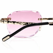 Nugget Glasses - Whitegold plated | Polished Diamond Cuts | Lavish Pink