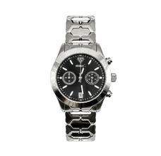 Sehgal Maharaja Watch - Gradient Pitch Black - White Gold Plated