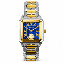 Sehgal Marbleous Watch - Royal Blue Marble - Two-Tone Gold plated