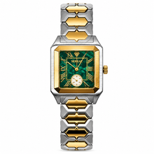Sehgal Marbleous Watch - Emerald Green - Two-Tone Gold plated