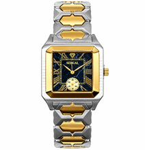 Sehgal Marbleous Watch - Black Marble - Two-Tone Gold Plated
