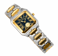 Sehgal Marbleous Watch - Black Marble - Two-Tone Gold Plated
