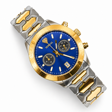 Sehgal Maharaja Watch - Gradient Blue - Two-Tone Gold Plated
