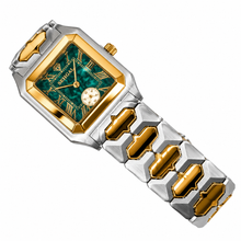 Sehgal Marbleous Watch - Emerald Green - Two-Tone Gold plated