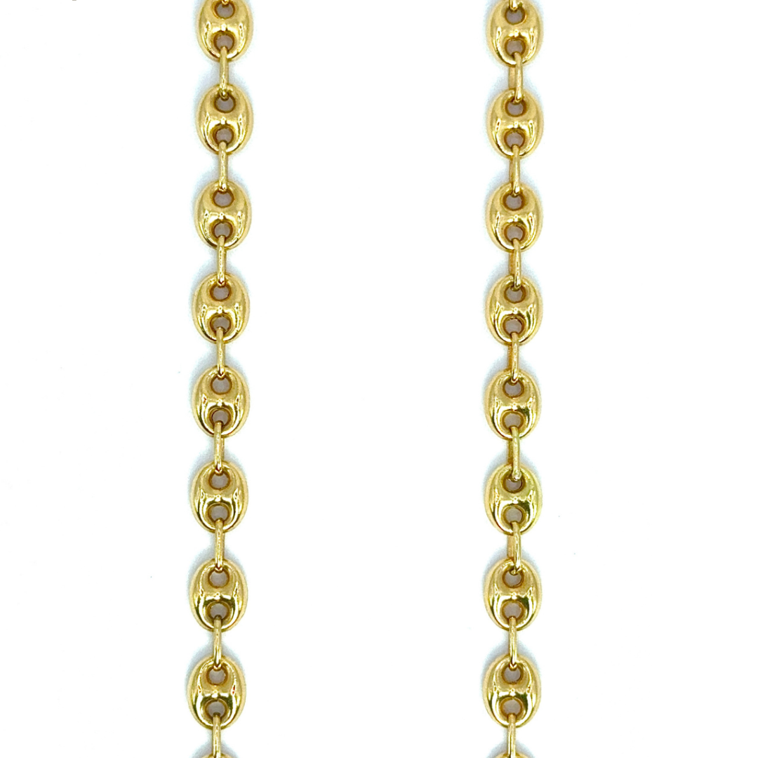 COFFEEBEAN CHAIN -18K-6,3MM/60CM