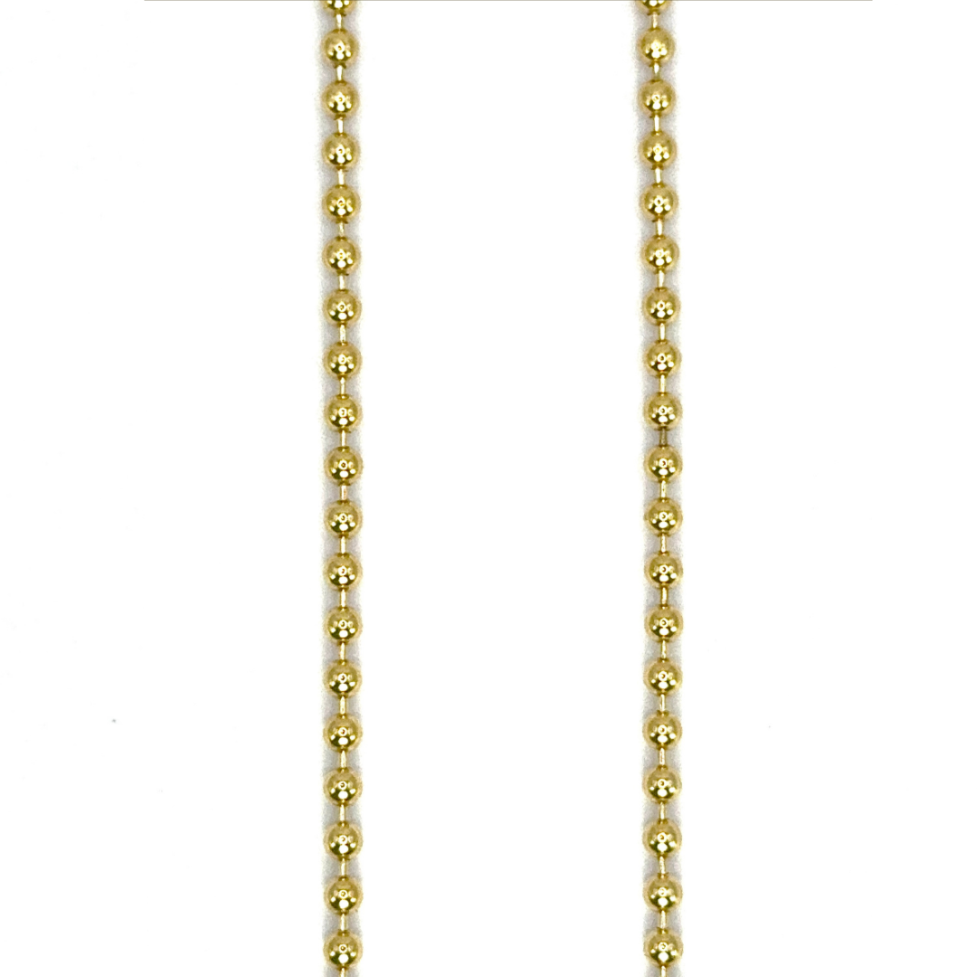 BALL CHAIN -14K-3MM/65CM