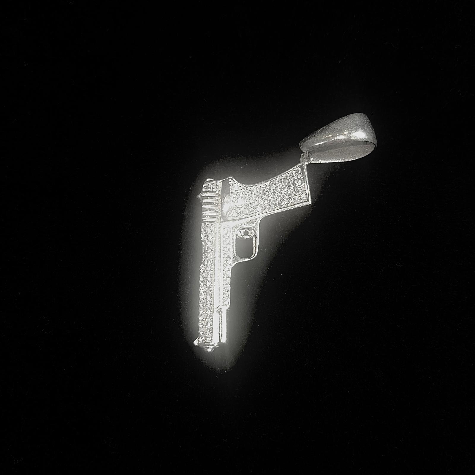 Pistol Pendant L - Silver 925