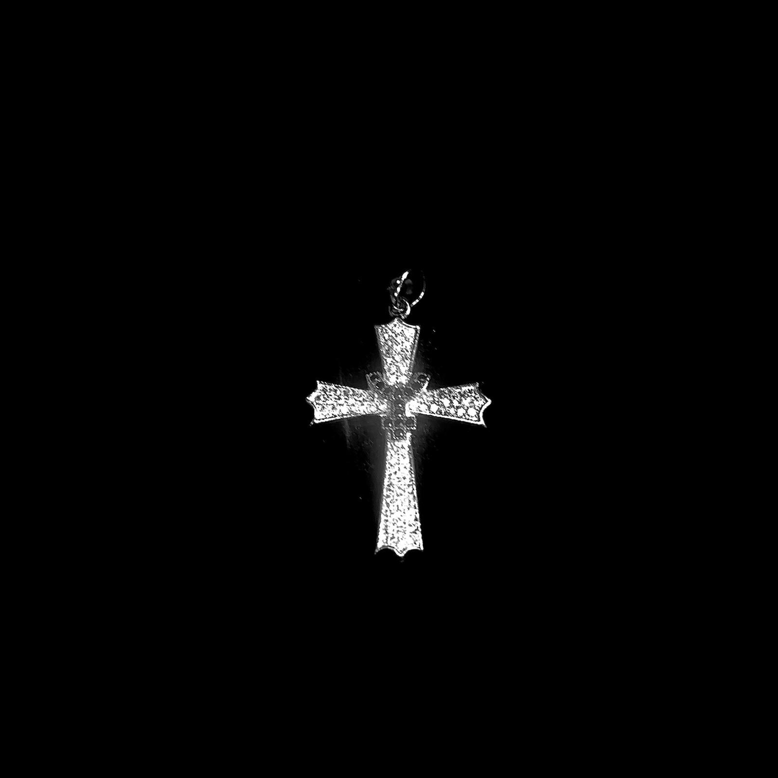 Cross Pendant – Silver 925 | Clean Polished with CZ Stones