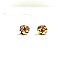 Chic Knot Bicolor Earrings - 14 carat gold EARV2