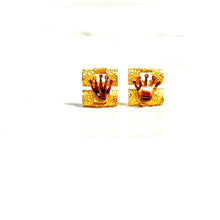 Crown Earrings - 14 carat gold EARV2