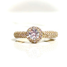 Luminous Halo Ring - 14 carat gold 00127 LRV2