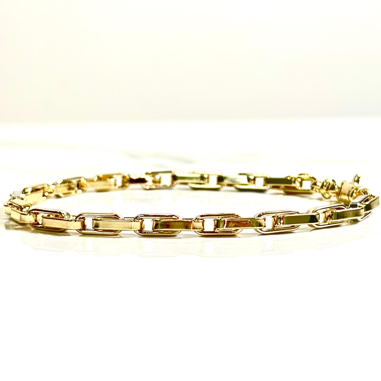 Fantasy Link Bracelet - 14 carat gold 0046 - 22cm/4.4mm - BV2