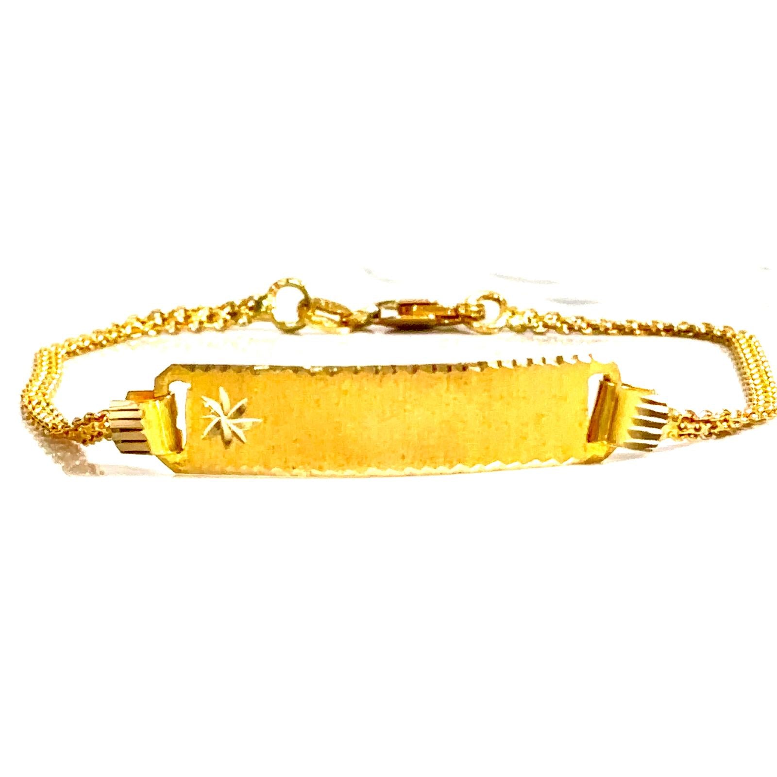 Luxury Name bracelet - 18 carat 0042 - 20,5/8,2mm - BV2