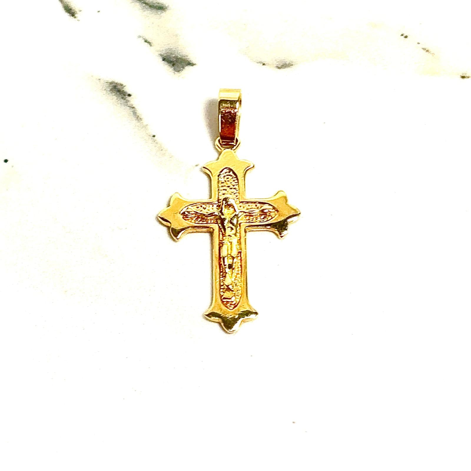 Cross Pendant Small - 14 carat gold 00187 PV2