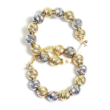 Mooncut Hoops Earring - 14 carat gold EARV2