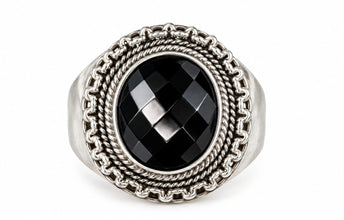 Classic Onyx Ring – 925 Silver