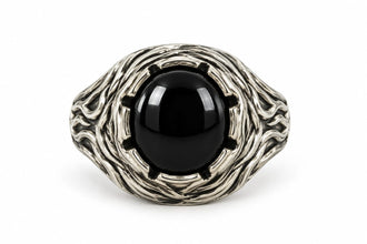 Classic Onyx Ring – 925 Silver