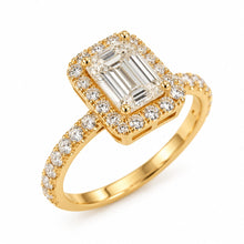 14K Gold Emerald Cut Diamond Ring – IGI Certified 1.41CT VVS2