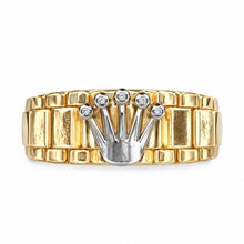 Bicolor Crown Rings – 14K Gold