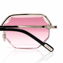 Elite Glasses - Whitegold plated | Polished Diamond Cuts | Lavish Pink