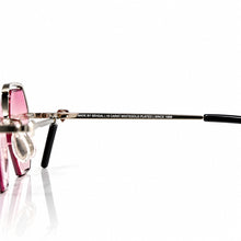 Elite Glasses - Whitegold plated | Polished Diamond Cuts | Lavish Pink