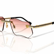 Magic Glasses - Two-Tone Whitegold & Gold Plated | Lavish Pink Shade | Diamond Shape Lens