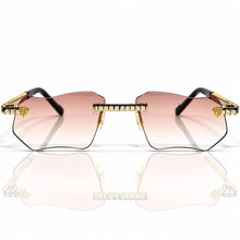 Magic Glasses - Two-Tone Whitegold & Gold Plated | Lavish Pink Shade | Diamond Shape Lens