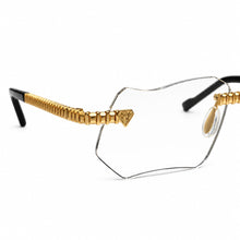 Magic Glasses - Gold Plated | Classy Transparent Shade | Diamond Shape Lens