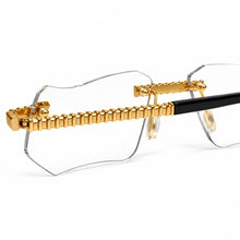 Magic Glasses - Gold Plated | Classy Transparent Shade | Diamond Shape Lens