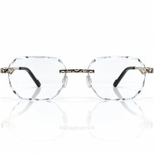 Nugget Glasses - Whitegold plated | Polished Diamond Cuts | Classy Transparent