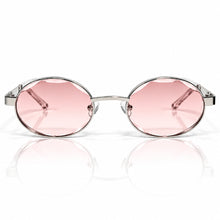 Ovoid Glasses - Whitegold Plated | Lavish Pink Shade | Polished Diamond Cut Lens