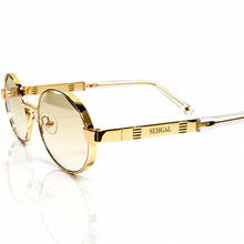 Ovoid Glasses - Gold Plated | Minty Green Shade | Diamond Cut Lens
