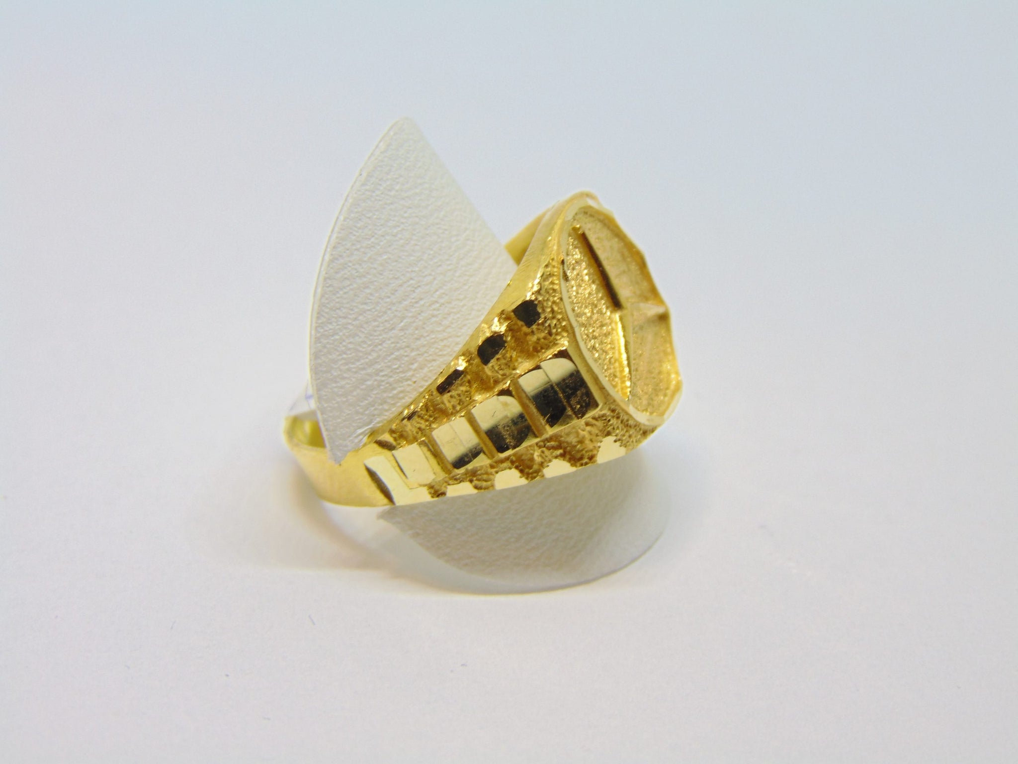 Herenring Zilver - Gold Plated 018