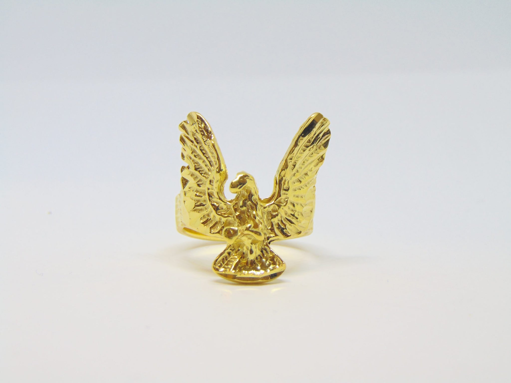 Adelaar ring Zilver - Gold plated 041