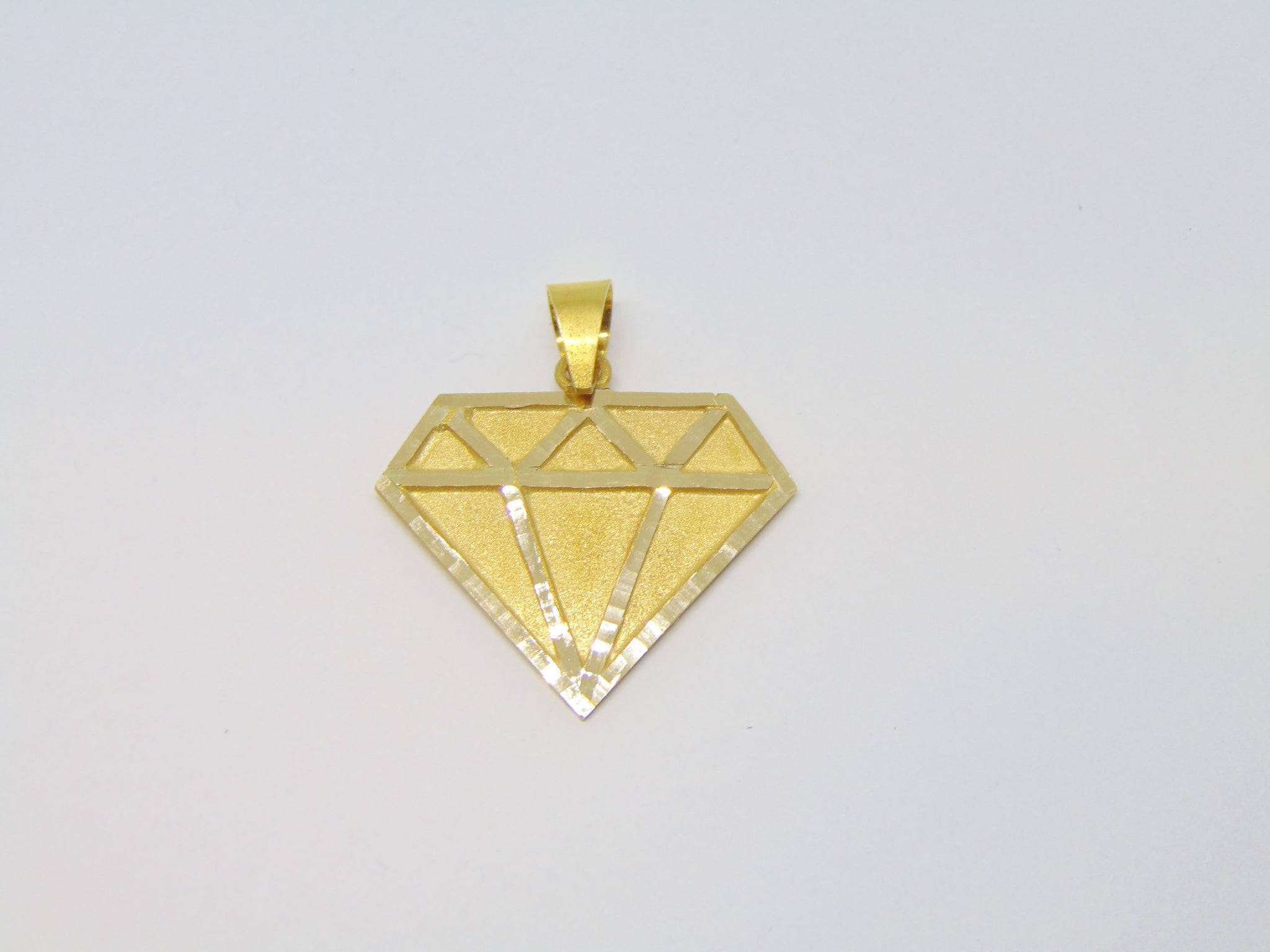 Diamant Hanger 001 - Zilver 925 - Gold Plated