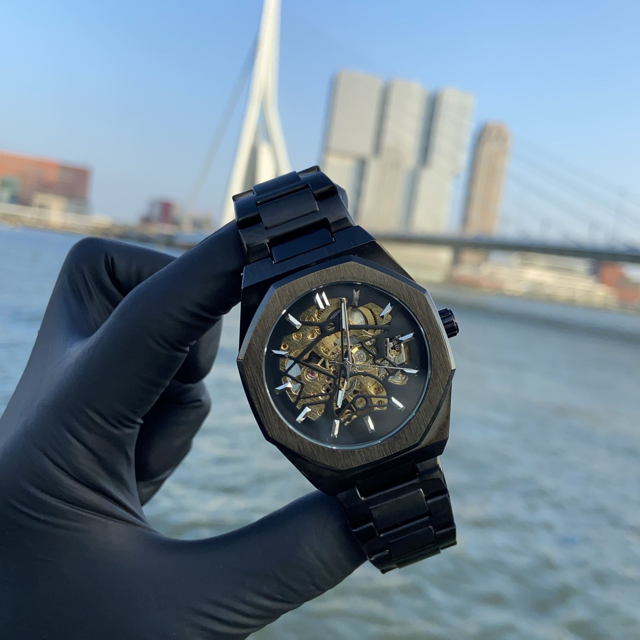 Majesty Watch 40mm - Black / Gold - Automatic Movement - Sehgal Watches