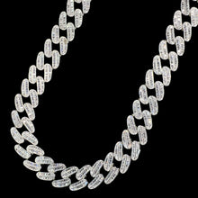 Baguette Cuban Link Chain - 60cm / 16mm - Silver 925 - Sehgal Dubai Collection