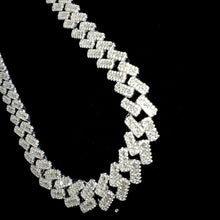 Baguette Cuban Prong Link Chain - 60cm / 10mm - Silver 925 - Sehgal Dubai Collection