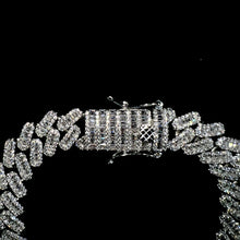 Baguette Cuban Prong Link Bracelet - 12mm - Silver 925 - Sehgal Dubai Collection