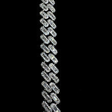 Baguette Cuban Prong Link Bracelet - 12mm - Silver 925 - Sehgal Dubai Collection